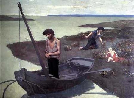 Pierre Puvis de Chavannes The Poor Fisherman Norge oil painting art